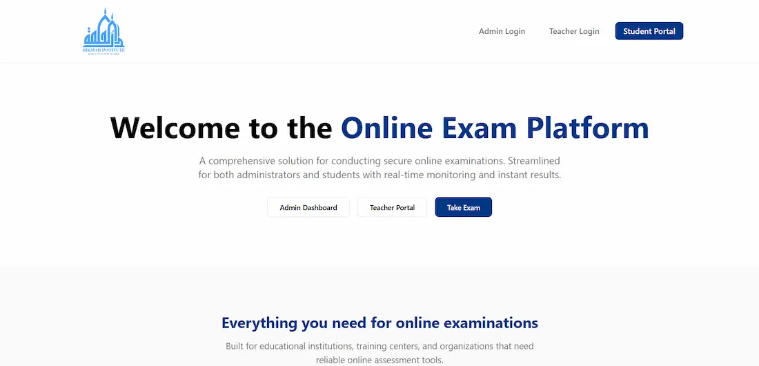 Personalized Exam Platform